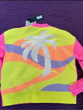 Palm Angels Neon Palm Knit Sweater XS